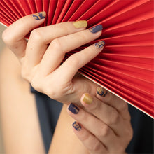 Load image into Gallery viewer, Emerald gold nail stickers