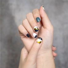 Load image into Gallery viewer, nail-stickers-singapore-teal-mountains