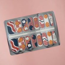 Load image into Gallery viewer, Gimme a Slice of Bacon &amp; Waffles! nail art stickers &amp; socks bundle